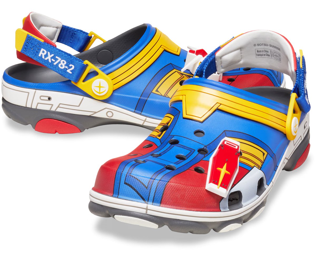 Wario64's tweet photo. Gundam Crocs in-stock (20% off w/ code GRACE20) https://t.co/HOKBCGKonK #ad https://t.co/l3hvZ17Pgm