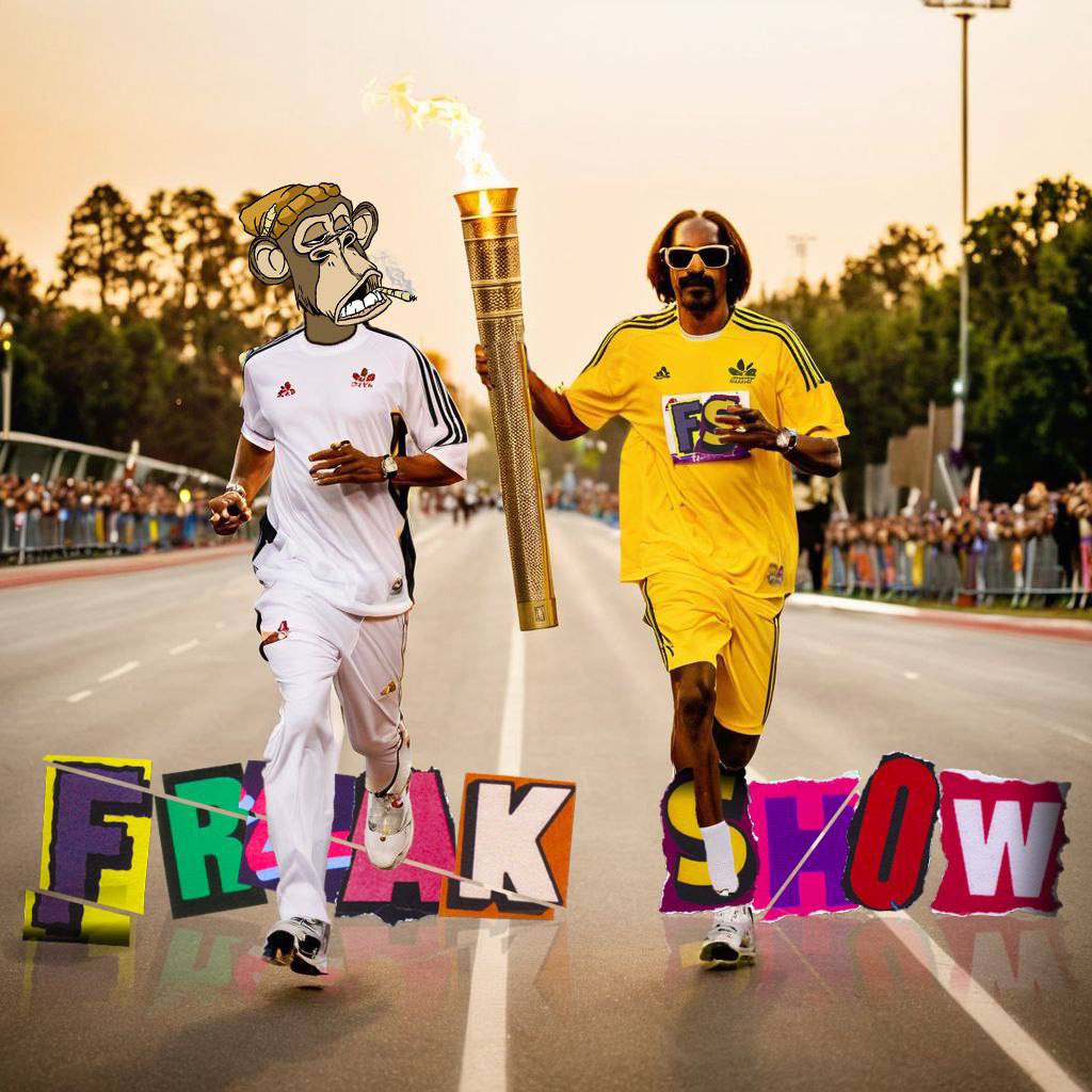 FREAKSHOWWEED's tweet photo. Always on the road 
Never lookin' back and we’re never gettin' old 
 
Our homie Snoop will carry the Olympic torch through the streets of Saint-Denis!

#freakshow #freaks #high #defi #meme #memecoin #solana #dexscreener #dex
#memecoinonsolana #Olympic2024 https://t.co/LMFq6qJpdc