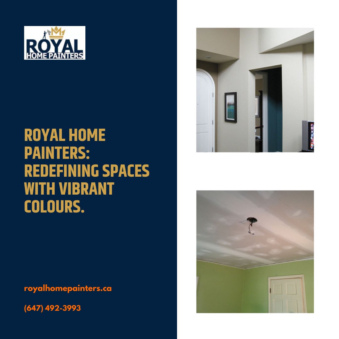 PaintersRoyal's tweet photo. Royal Home Painters: Redefining spaces with vibrant colours. #TorontoPainters https://t.co/yEOOsiGz6U
