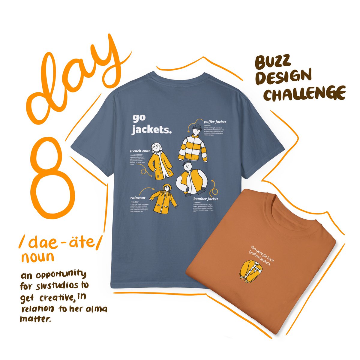 slv_studios's tweet photo. day 8 🧥🧥 not-too-on-the-nose georgia tech merch

@GeorgiaTech @_buildspace @_nightsweekends https://t.co/1Sw5GQ9raL