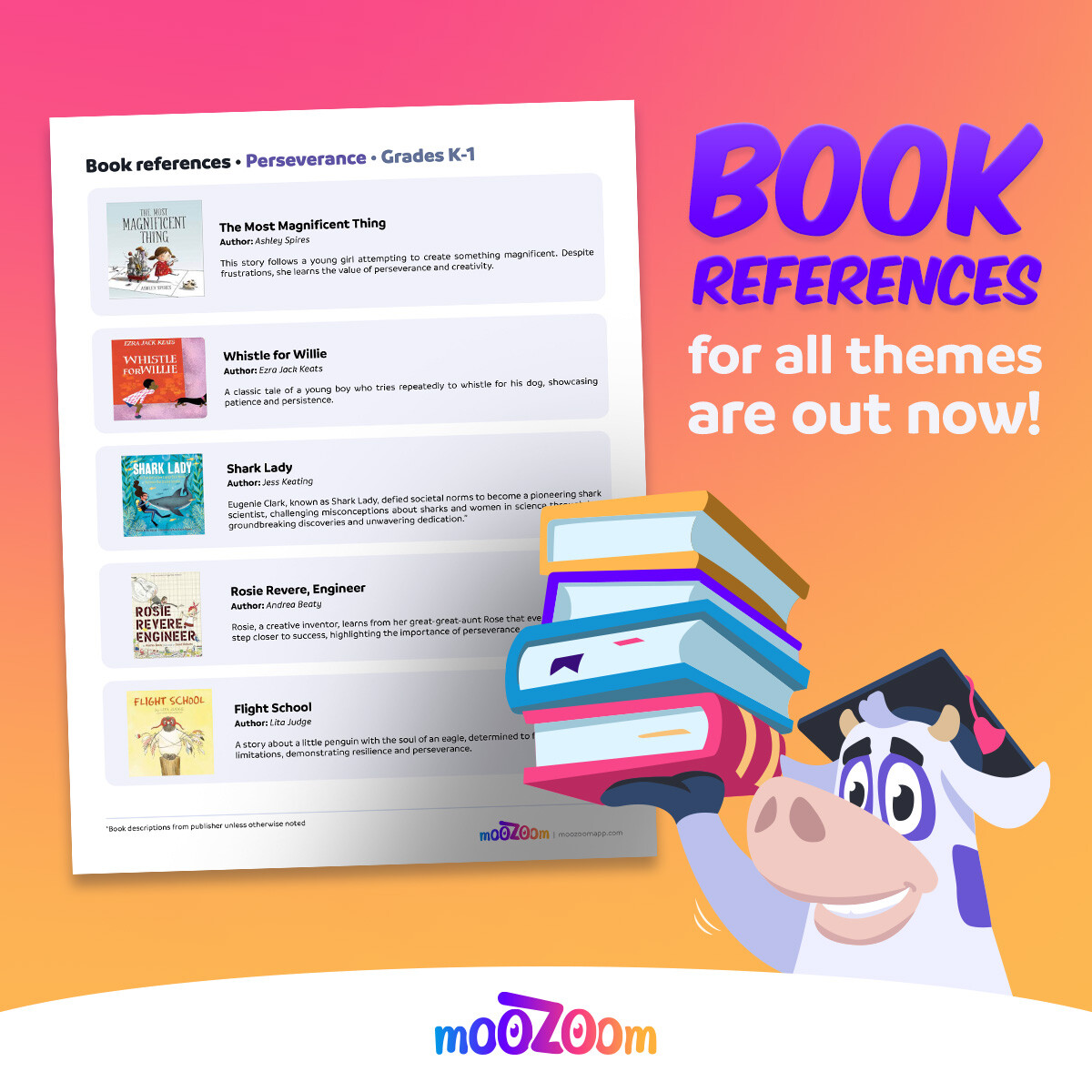 moozoomapp_en (@moozoomapp_en) on Twitter photo 📚🐛Great news! Book references are officially out for ALL themes and all grades! You can find them in the planning resources tab! 
#picturebooks #selbooks #teach #reading #k-6 #sel #socialemotionallearning #teacher #iteach #bts24 #teachingideas 📚🐛Great news! Book references are officially out for ALL themes and all grades! You can find them in the planning resources tab! 
#picturebooks #selbooks #teach #reading #k-6 #sel #socialemotionallearning #teacher #iteach #bts24 #teachingideas