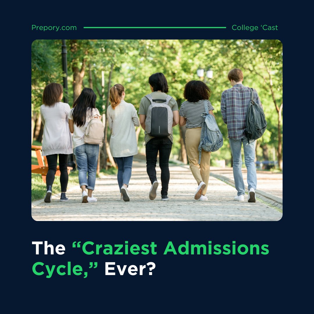 preporycoaching's tweet image. What's crazier... this past college admissions cycle or explaining memes to your grandparents? 😂🎓 Read all about it in our new College 'Cast post: 'The "Craziest Admissions Cycle," Ever?' hubs.ly/Q02GCSbq0