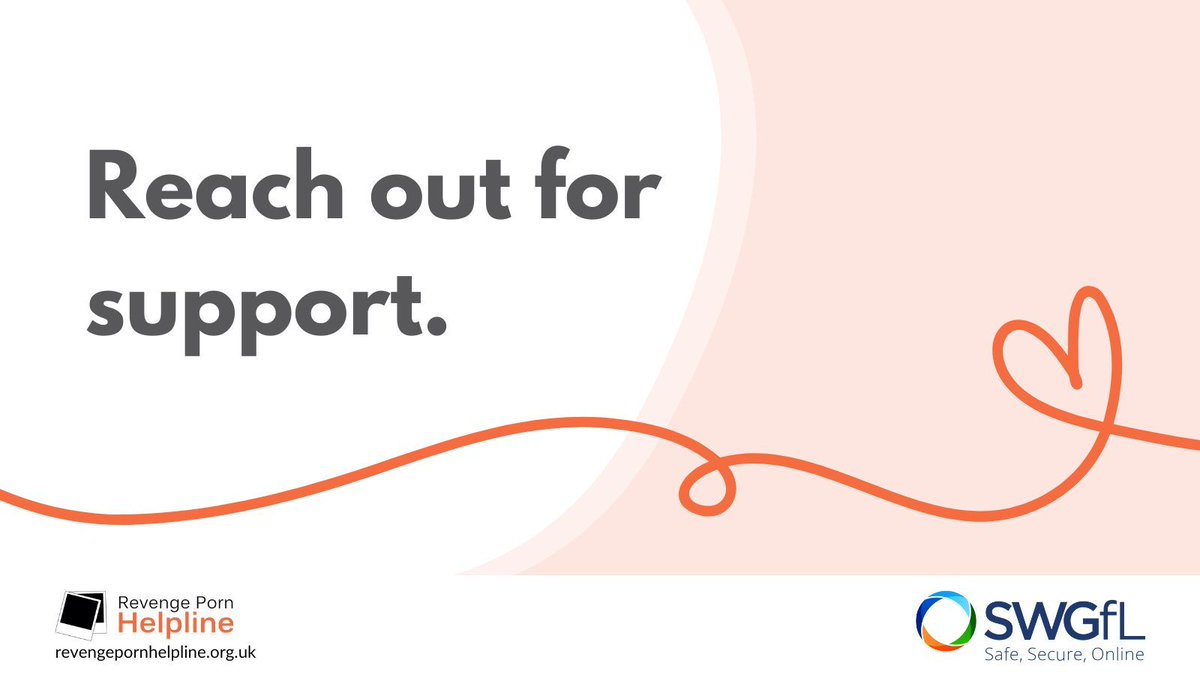 RPhelpline's tweet photo. If you've been affected by intimate image abuse, please remember that you are not alone and you have done nothing wrong. 🧡  

If you need support, our website has information about a wide range of services and organisations to help support you.  

https://t.co/62vktlWwSR https://t.co/Kvp4c2eqAu