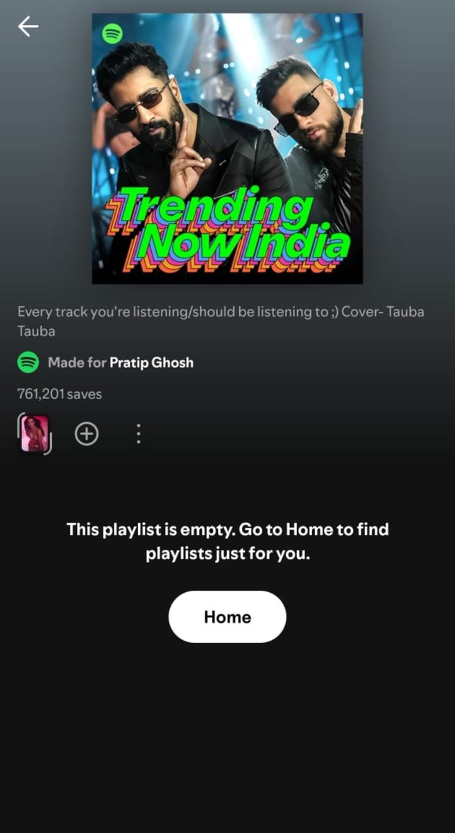 ItsMePratip's tweet photo. @Spotify stopped working for me . Trying to play any song says ' You discovered a premium feature' and all the playlists have disappeared. Nothing is working. Please fix this asap @SpotifyCares https://t.co/IR52vK2G78
