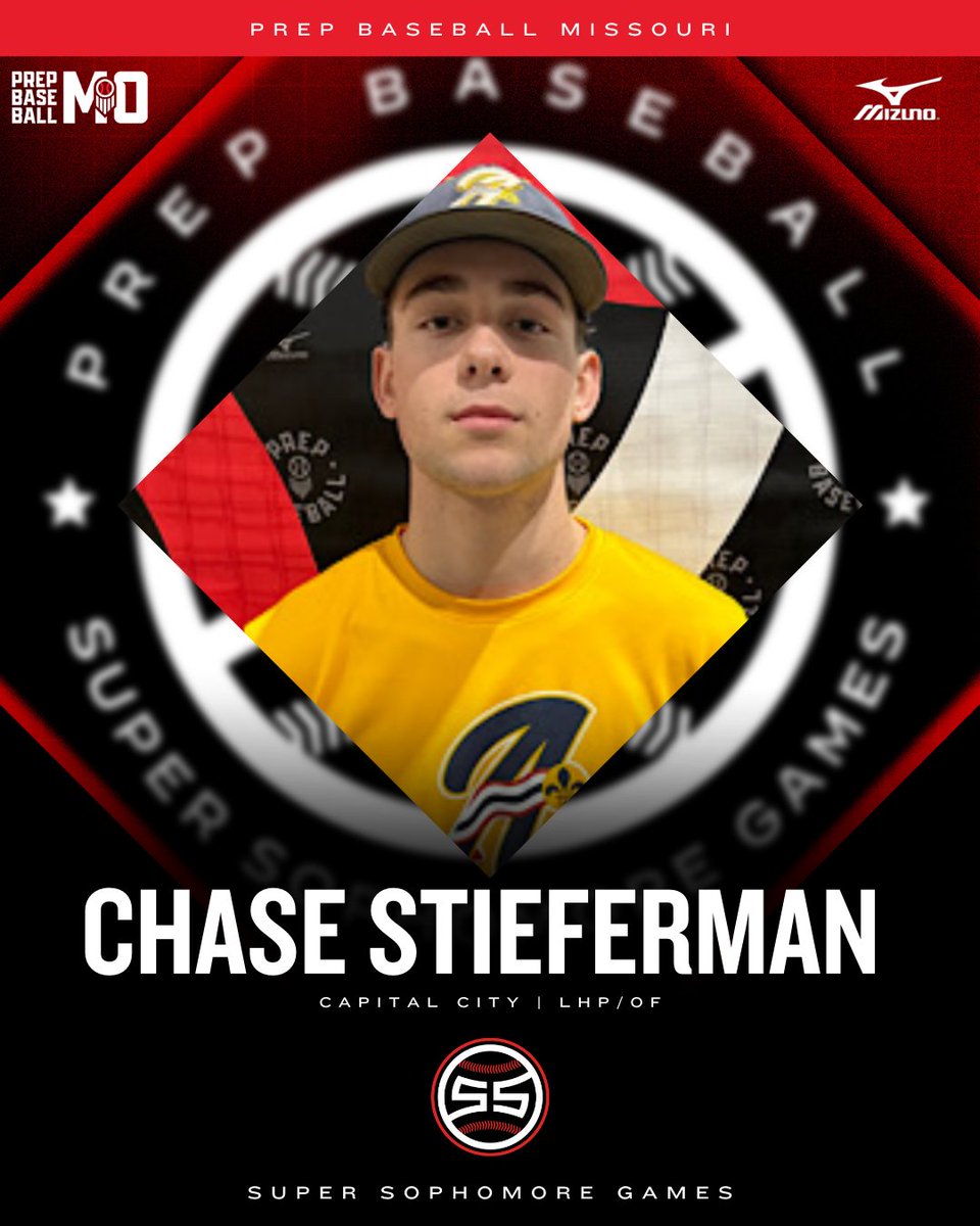 𝙎𝙪𝙥𝙚𝙧 𝙎𝙤𝙥𝙝𝙤𝙢𝙤𝙧𝙚 𝙂𝙖𝙢𝙚𝙨: 𝙏𝙚𝙖𝙢 𝙈𝙊

+ LHP/OF Chase Stieferman (Capital City, 2027) will be representing Team Missouri at the Super Sophomore Games in August❗

👤: loom.ly/PD8jY-w | <a href="/ChaseStieferman/">Chase</a>