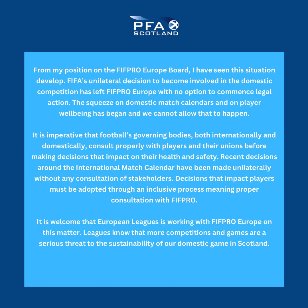PFA Scotland tweet media