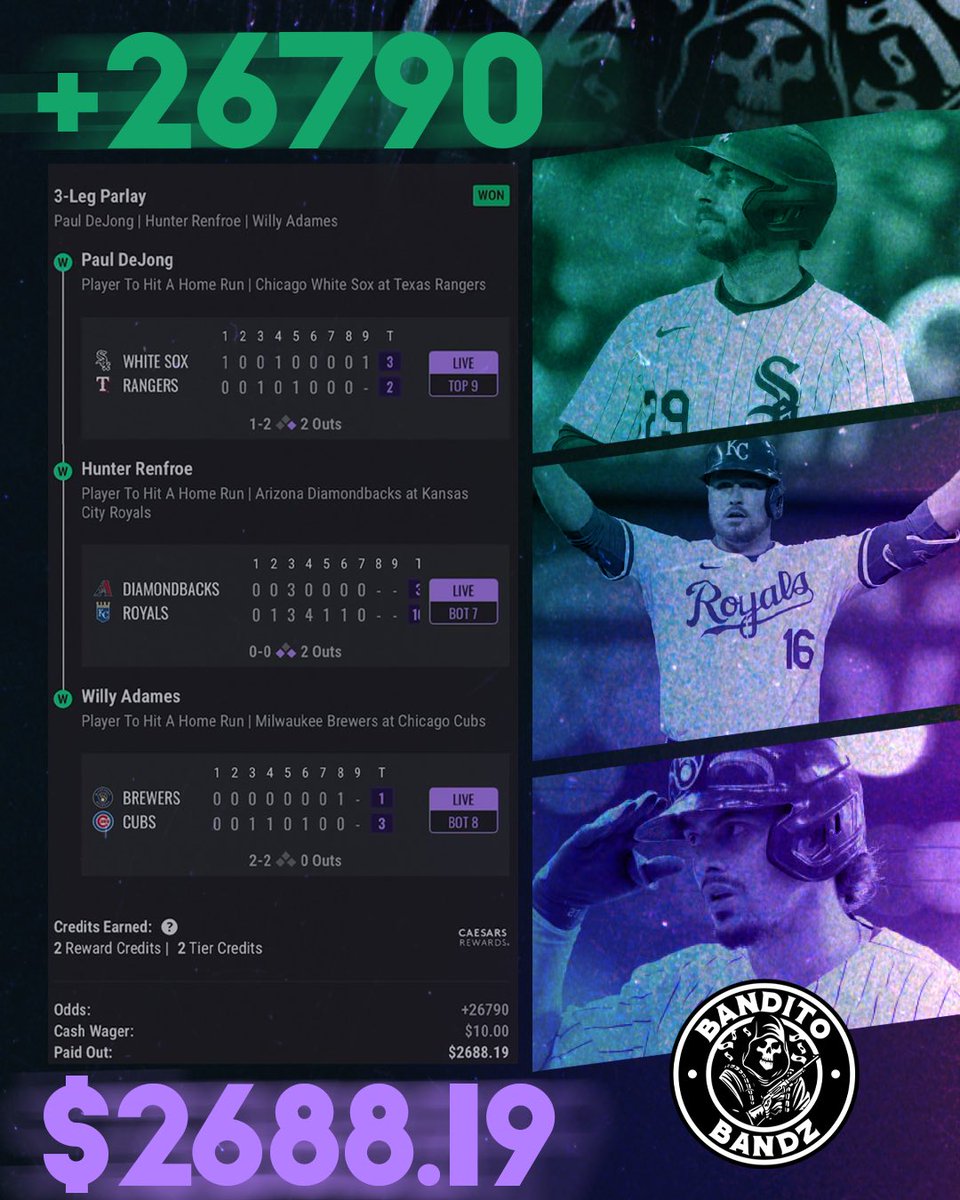 bandito_bandz's tweet image. Ding, Ding, Ding! 🛎️ 

Time to turn another $10 to $2600 🏦🔫

Like and repost before 3pm and I’ll give out
$25 to 2 people! Must be following!

Comment your cashapp or Venmo !

30% off use code BANDITO ⬇️
linktr.ee/banditobandz