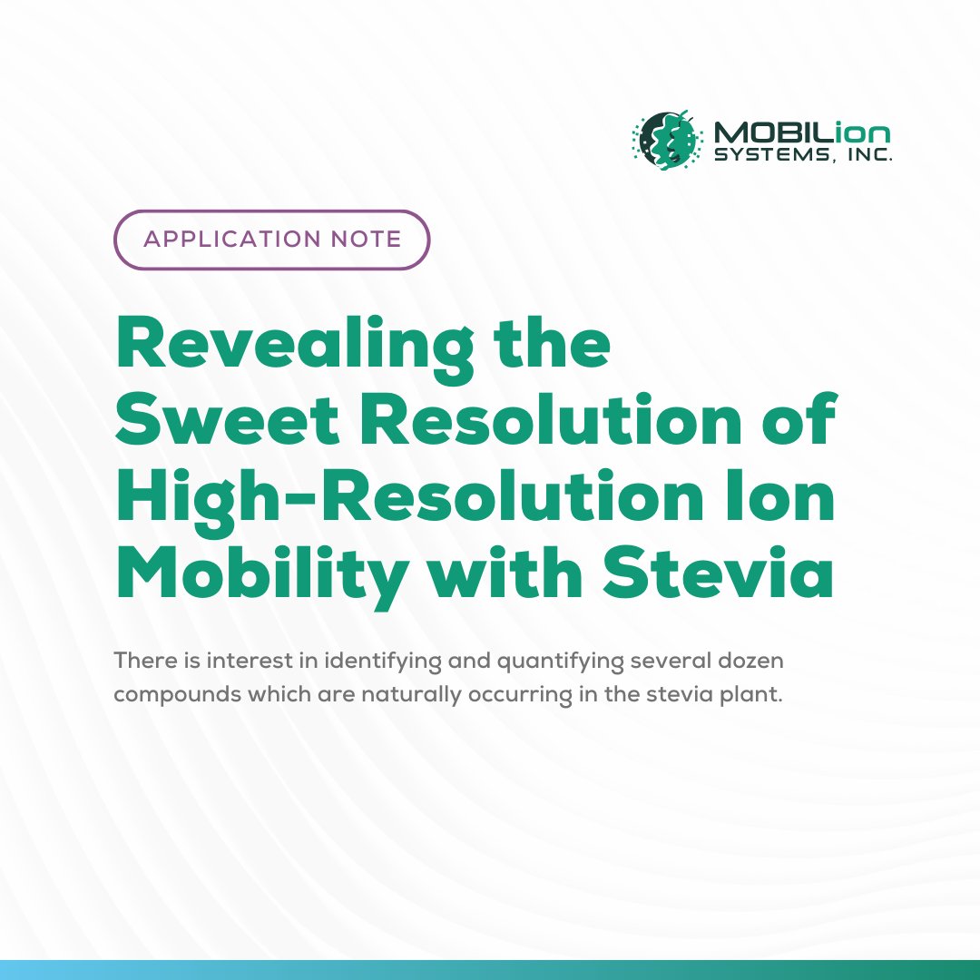 MobilionSystems's tweet photo. Unlock the sweet resolution of our MOBIE platform for your food analysis! Learn how it can provide superior resolution and simplified workflows for evaluating compounds like stevia, along with greater instrument uptime and enhanced #massspec capabilities.
https://t.co/ODefTVh4Xn https://t.co/7dZcMP6WWv