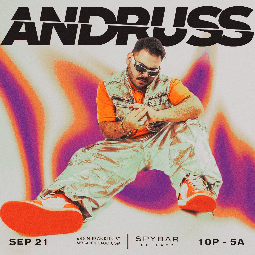 JUST ANNOUNCED 🔊🎶 <a href="/AndrussMusic/">Andruss</a> heads to Spybar on September 21st! 

Tickets on sale now → link.dice.fm/M589819d71ea