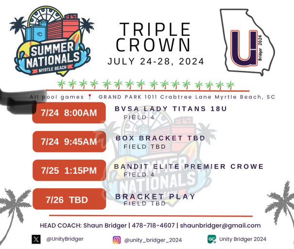 One last ride for our seniors! Thought we would play ball at the beach to send them off the right way! Hopefully this is a memorable trip for them. Looking forward to suiting up with them one last time! The U!!!