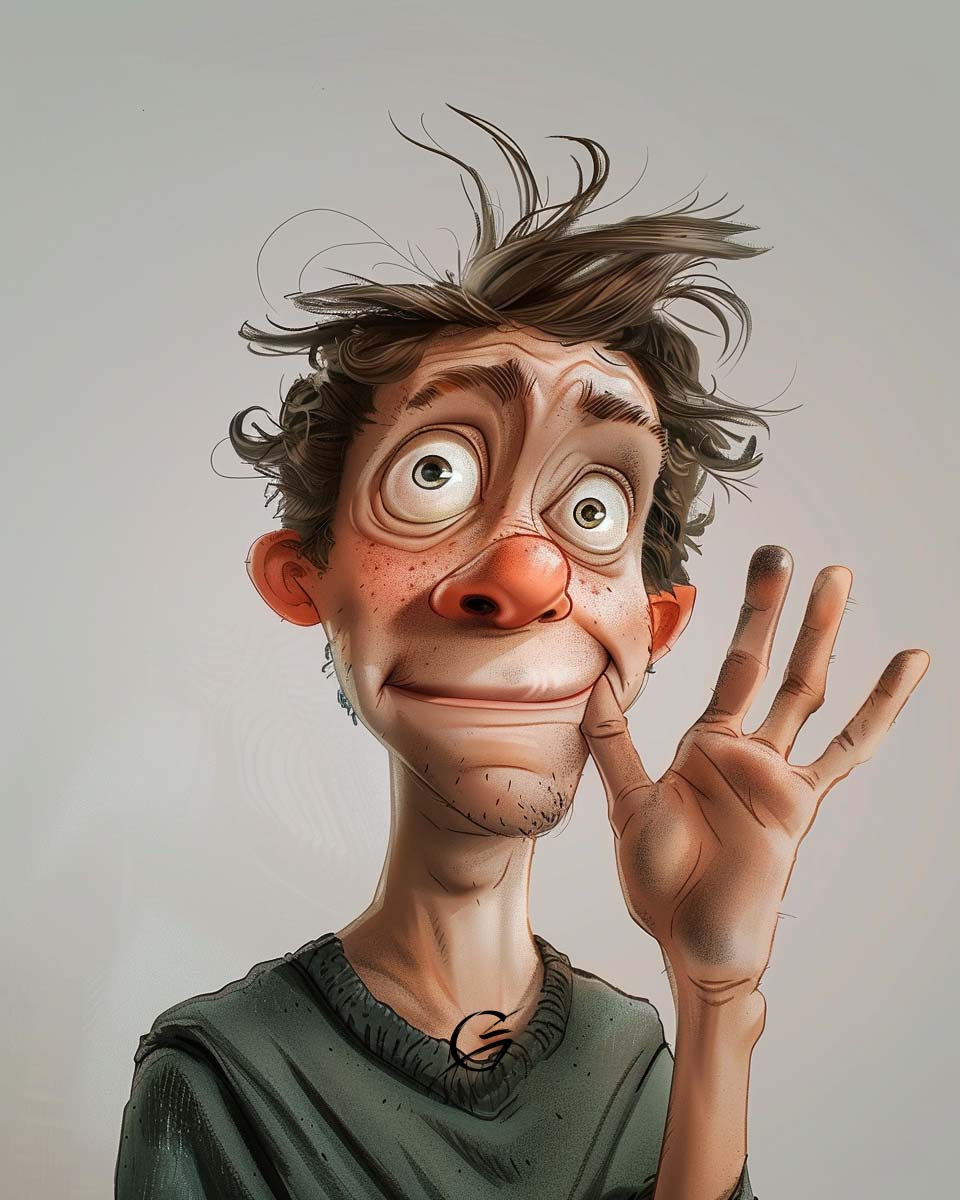 g_art_official's tweet photo. Waving goodbye to Tuesday like it was a weird dream I just woke up from! #TuesdayWave
#caricature #funnycaricatures #digitalart #caricatureartist #TuesdayVibes #HilariousArt #CartoonPortrait #WavingGoodbye #EndOfTuesday https://t.co/DCw3mbMvnr