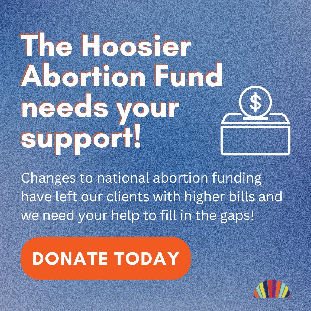 Our Hoosier Abortion Fund has paused funding for the remainder of July due to budget constraints caused by big changes to the national abortion funding landscape. Help us fill the gaps for Hoosiers already facing so many barriers to abortion care! bit.ly/46fsSuY