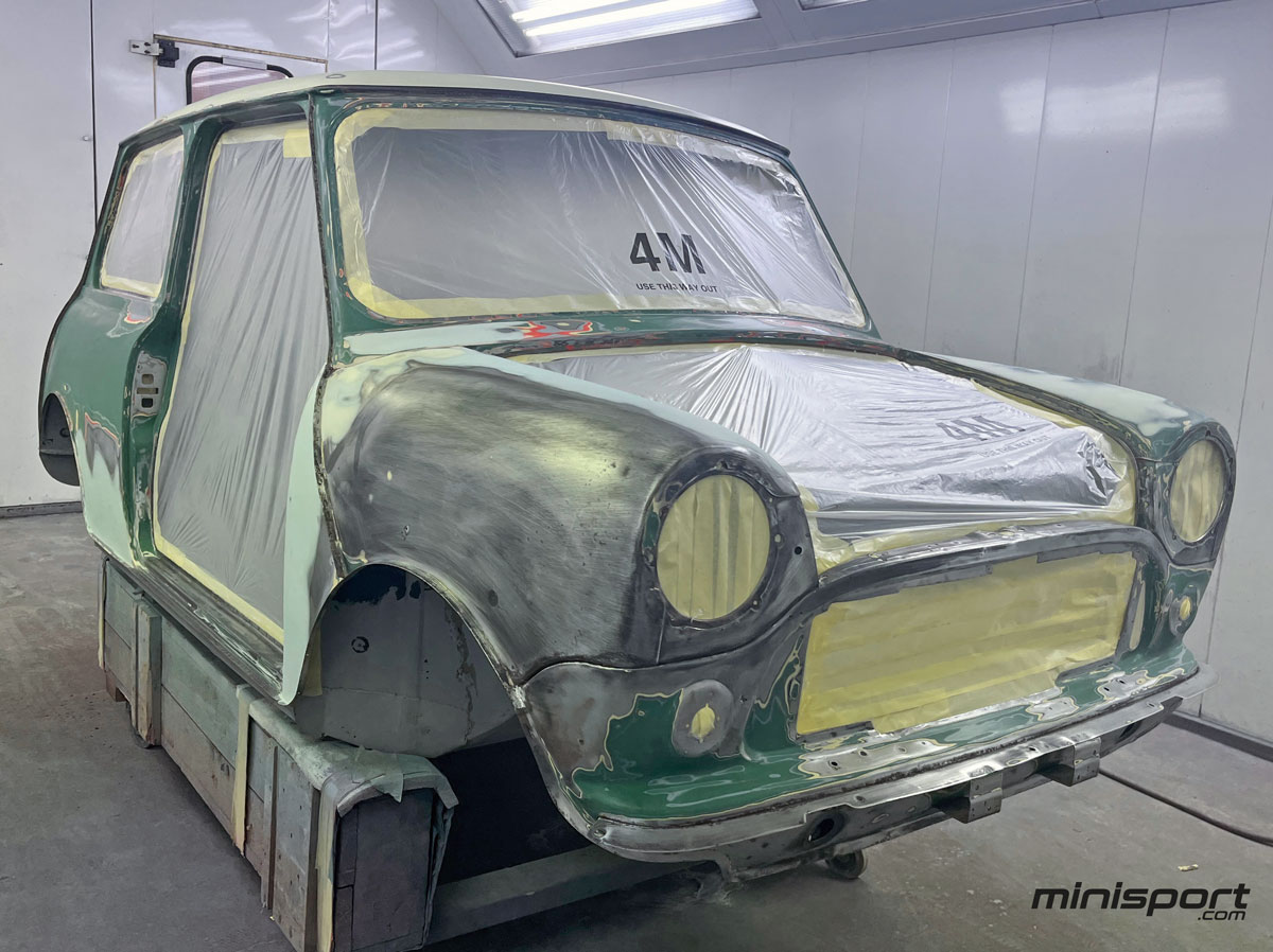A Fresh Coat: From bare shell to a Willow Green beauty

First, we meticulously prepped the shell, ensuring every detail was perfect.

Next, it was primed to provide a flawless base.

Finally, the shell is painted in stunning Willow Green! 
Swipe to see the transformation