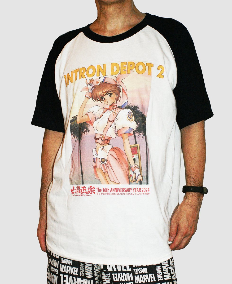 士郎正宗キャラクターＴシャツ　INTRON 2　109 士郎正宗キャラクターTシャツ INTRON DEPOT2 109 【公式通販】