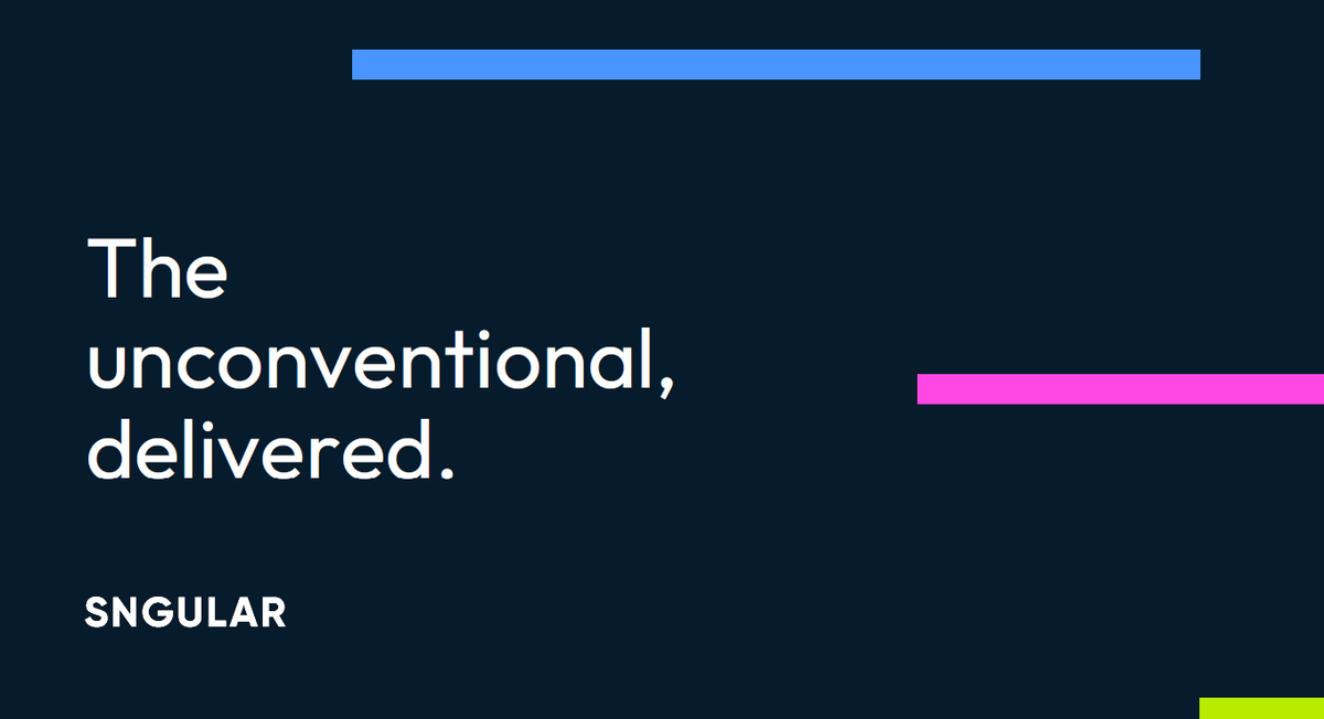 Estamos trabajando para un gran anuncio que haremos mañana en @SNGULAR. 

Como mi primer un anuncio es una oportunidad soñada, pues representa totalmente lo que es y aporta el equipo de SNGULAR: una operación con todo el sentido, pero que a nadie se le ha ocurrido antes 😉