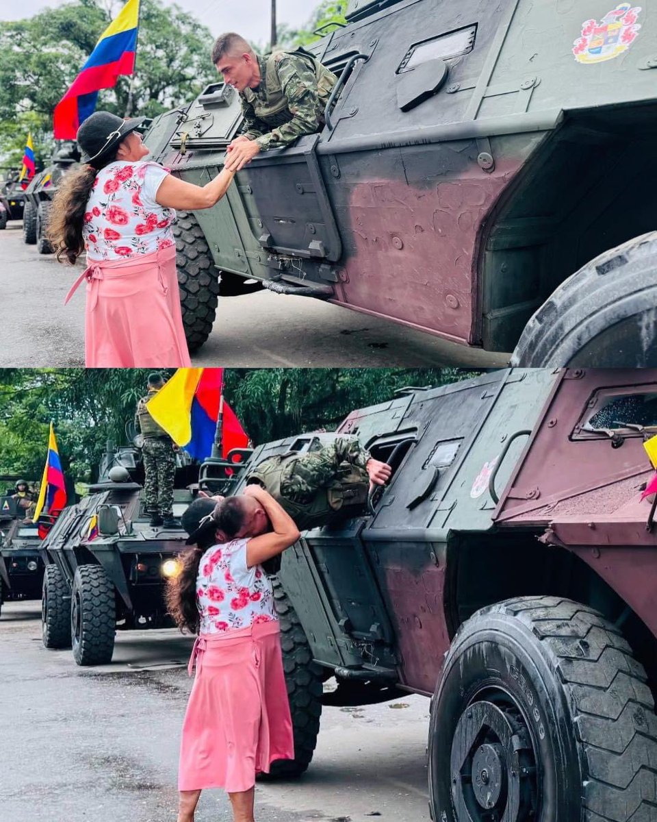 COL_EJERCITO's tweet photo. ¿Y acaso hay amor más puro y sincero que el de una mamá? momentos hermosos que nos dejó la conmemoración del Día de la Independencia.  
 #OrgulloColombiano #20DeJulio ❤️
@Ejercito_Div6 https://t.co/EkCeukyr5W