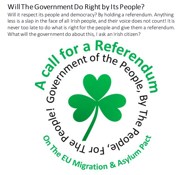 DavidCu87627414's tweet photo. Mary Lou McDonalds remarks do not sound democratic. My understanding of the word Vito is a constitutional right to reject a decision or proposal made by a lawmaking body. An official power or right to refuse to accept or allow something. You do this by a referendum. This is a democratic country and it is time we have our democracy exercised as should have had with a referendum on EU Migration And Asylum Pact on how our borders are controlled and how many people we let in to this country. Ireland is Full. We cannot even look after our own people with regard to housing and mental health care for children. We most definitely need a referendum now! I say again, Yes we have a duty of care but neither can we be fools and stupid. Should we accept the Trojan Horse? @SenatorMcDowell @Una_McGurk @SenatorKeogan @mattiemcgrathtd @RonanMullen