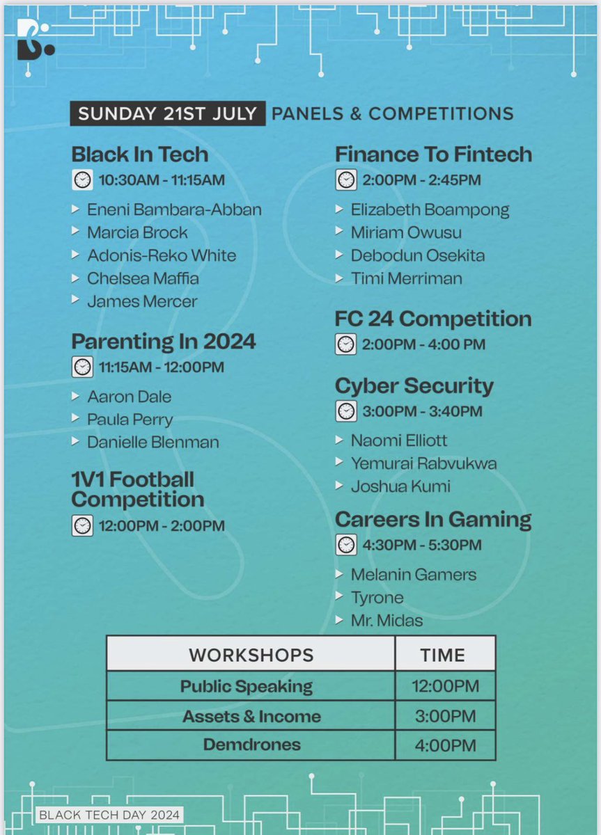 Big shouts to all our speakers over the weekend 😜 the feedback had been incredible!

<a href="/BHYPEMUSIC/">Barry Hype ∞</a> <a href="/MrMidasGames/">Mr Midas</a> <a href="/TechJamo/">Tech Jamo | Joel 🔜 #Pepcom #CES2026</a> <a href="/The_Techover/">IG: TheTechover</a> <a href="/VoiceofCrypto2/">Voice of Crypto</a> <a href="/KYConsultingD/">Kat Young - KYC Digital & Aggregator Consultancy</a> <a href="/terryigharoro/">Terry Igharoro</a> @ManLikeDebs <a href="/TYRONE1MC/">Tyrone</a> <a href="/DEMDRONES/">Demdrones</a> @RealEmber <a href="/BlockchainSen/">Blockchain Sensei</a> <a href="/BigImperial_/">BIGIMPERIAL</a> <a href="/mrmoneyjar/">Mr MoneyJar</a> <a href="/You4UsUK/">Paula Perry</a>