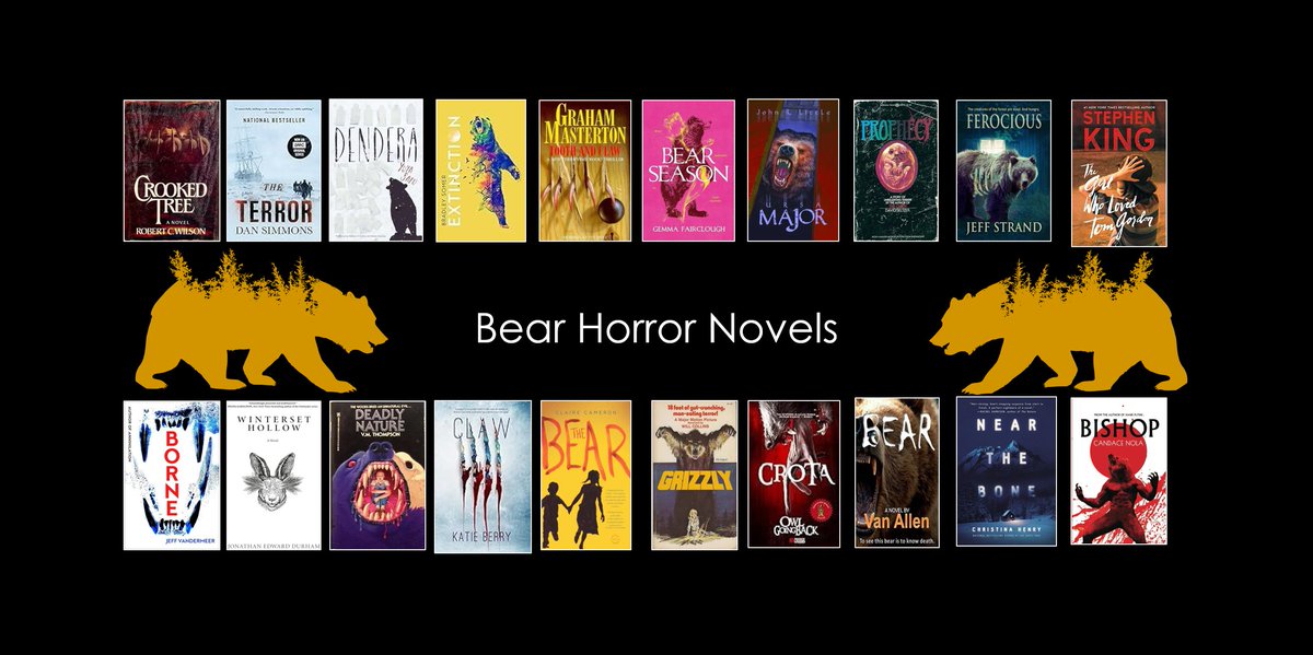 Arkoudaphobia is the fear of bears. People with this phobia  avoid forest-like areas &amp; outdoor activities such as camping, hiking, etc. in fear that they will be attacked by a bear. 
These horror novels show they may not be wrong:

Crooked Tree - Robert C. Wilson
The Terror - Dan