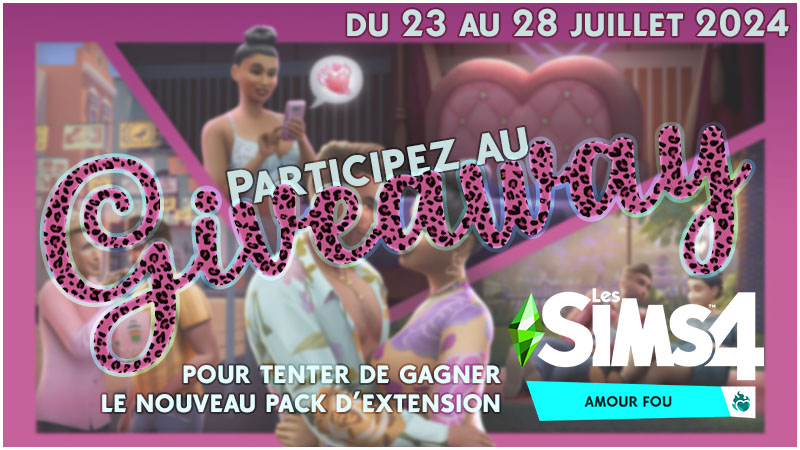 LuniverSims's tweet photo. Nous sommes heureux de vous proposer un giveaway Les Sims 4 Amour fou grâce au programme #EACreatorNetwork 
Fin du giveaway : 28/07/24 23h59 Heure Française

⏩ https://t.co/TrxNJ9Spmw

#TS4Lovestruck #EnPartenariatAvecEA #collaborationcommerciale #EAPartner https://t.co/ukex5qEYT0