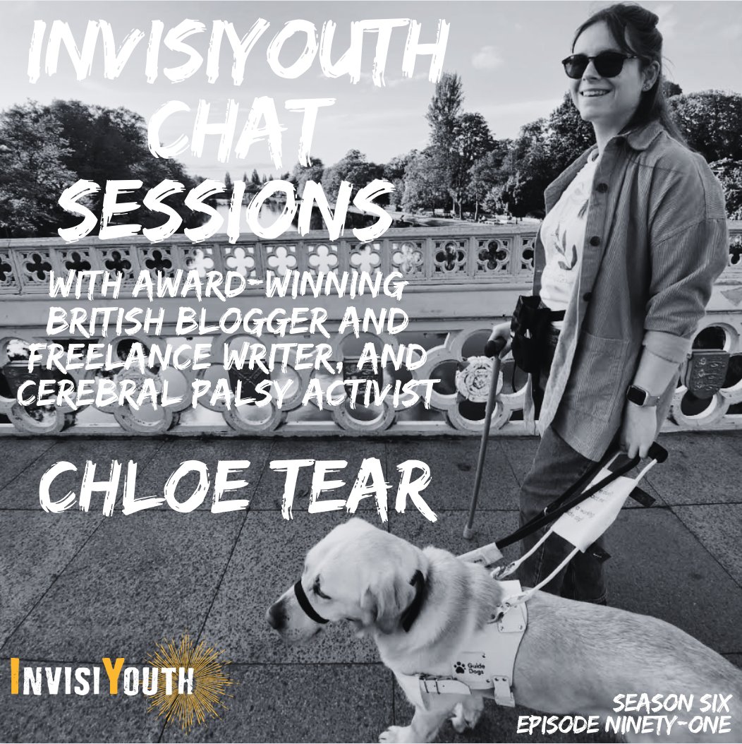 NEW VIDEO #PODCAST EPISODE 91 #InvisiYouthChatSessions with award-winning British blogger/freelance writer &amp; cerebral palsy activist, <a href="/chloeltear/">Chloe Tear</a>🎙

Listen,Watch,SUBSCRIBE:
YOUTUBE: youtu.be/ZqLA57XVIVY 
APPLE PODCAST: podcasts.apple.com/us/podcast/e91… 
SPOTIFY: open.spotify.com/episode/6YsoE2…