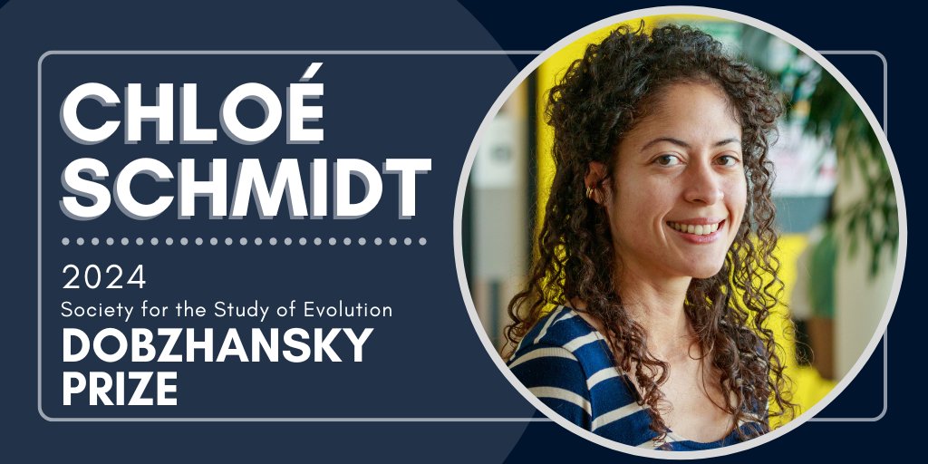 SSE (@sse_evolution) on Twitter photo Congratulations to our Dobzhansky Prize recipient, Chloé Schmidt! Dr. Schmidt will give the joint Dobzhansky Prize/ASN Early Career Investigator Award talk at #Evol2024 on Sunday at 2:30 PM EDT. shorturl.at/D6P1C <a href="/chloology/">Chloé Schmidt</a> Congratulations to our Dobzhansky Prize recipient, Chloé Schmidt! Dr. Schmidt will give the joint Dobzhansky Prize/ASN Early Career Investigator Award talk at #Evol2024 on Sunday at 2:30 PM EDT. shorturl.at/D6P1C <a href="/chloology/">Chloé Schmidt</a>