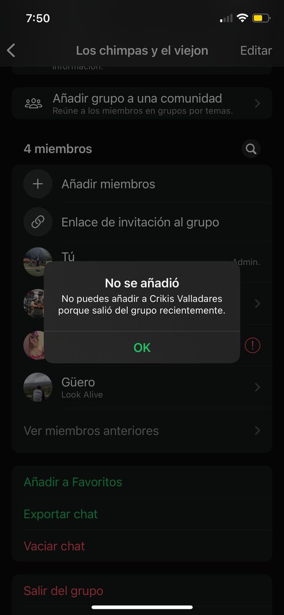Brenda02311's tweet photo. Pero quedé fuera del grupo por 24 hras 🙃🙃 https://t.co/BBFNrvuiLL