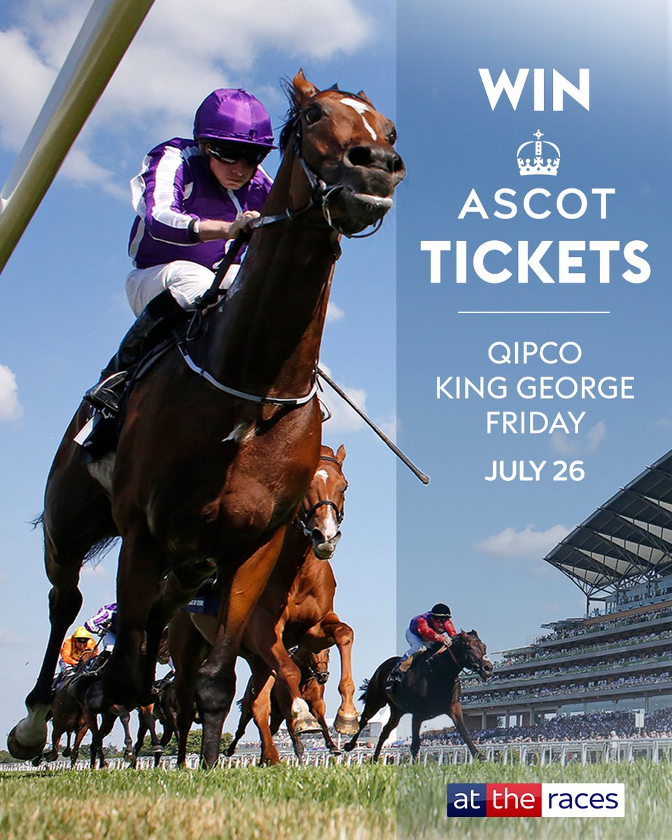 WIN free tickets to <a href="/Ascot/">Ascot Racecourse</a>!

We’re giving away two pairs of tickets to QIPCO King George Friday!

For your chance to win a pair, simply like, repost and comment ‘WIN’ 👇

Competition closes 9.30am Wednesday⏰