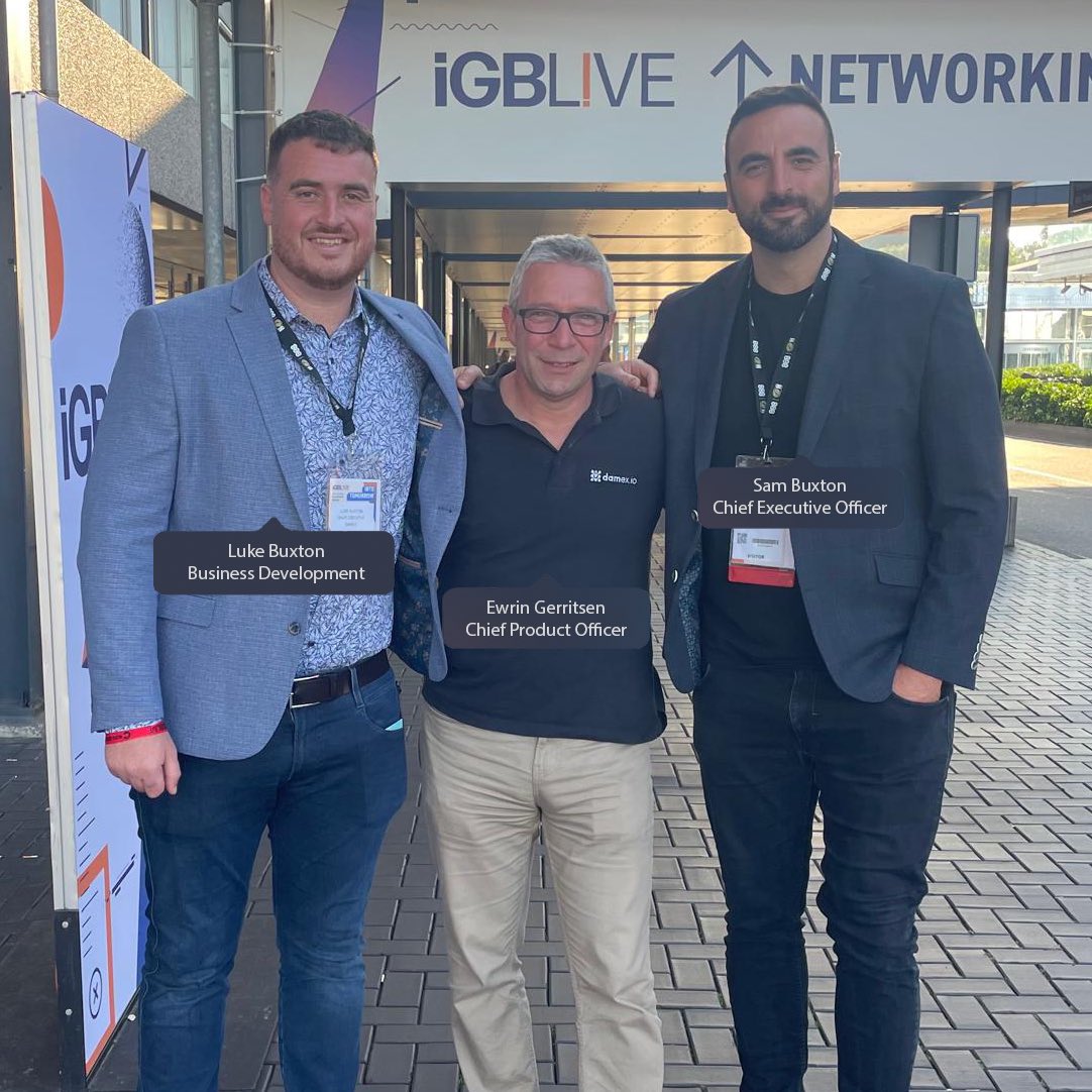 Luke, Erwin and Sam representing Damex at the IGB Conference.

Connecting with industry experts and exploring new possibilities.