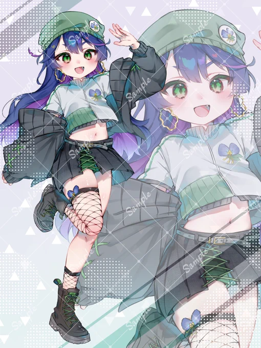 イリアムライバーの露草璃歌さん( #RikkA_TsuyukusA ) の新衣装担当させて頂きましたよろしくお願いします! #IRIAM #新衣装