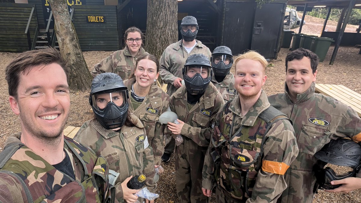 Team paintball yesterday...quite a few bruises today though 😵