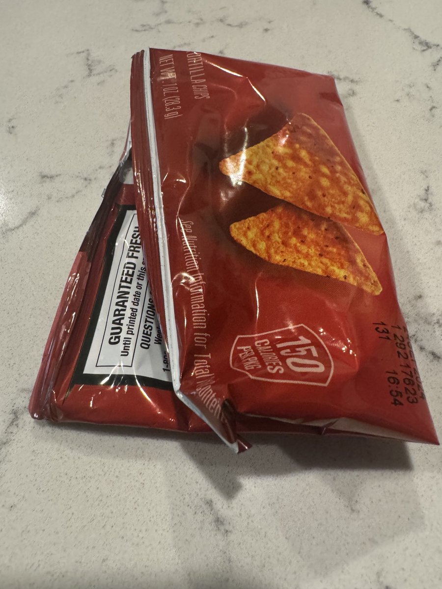 I must find the culprit- 1 of my kids is a late night snacker that has left this sad crime a few times this summer. Like who can’t finish the smallest bag Doritos?
Gives us that are passionate about our snacks a bad name. 
I will conduct a full investigation into this travesty