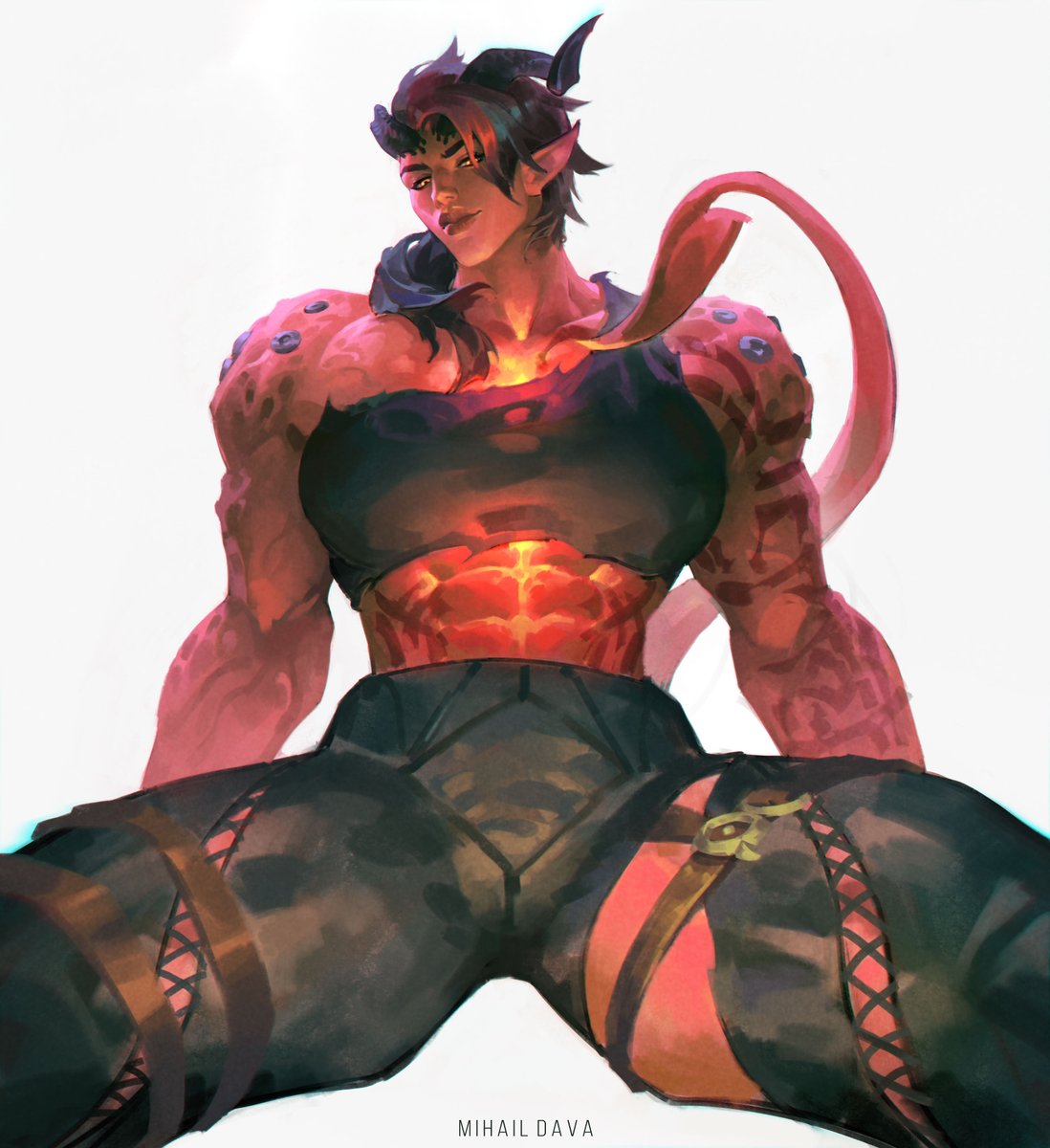 mihail_dava's tweet photo. FINALLY! I made a fan art with #Karlach one of the best strong red girls. 
#BaldursGate3 https://t.co/7GtS5vi2WL