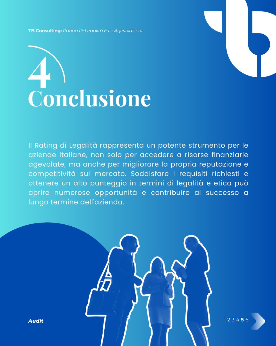 Scopri il #RatingDiLegalità e dai una marcia in più alla tua azienda! 💼🌟
 Contattaci per maggiori informazioni!

📩 #Legalità #Finanziamenti #BusinessEthics #CreditoAgevolato #ImpresaDiSuccesso