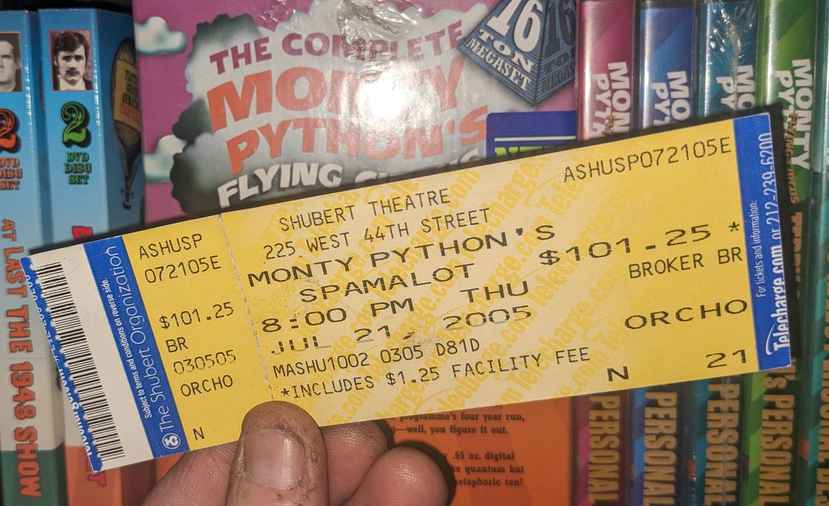 Saw it with the original cast on my birthday in 2005, the same month as my first <a href="/tmbg/">They Might Be Giants</a> tattoo 🥰