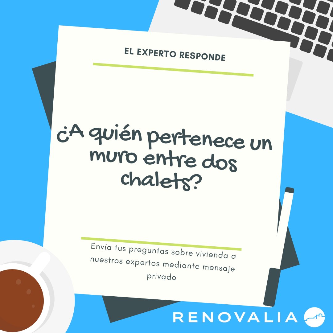RenovaliaInmo's tweet photo. En general, el muro entre dos chalets (muro medianero) pertenece a los dos propietarios por igual, al 100%. No es que cada uno sea propietario del 50% del muro medianero, sino que ambos son dueños del 100%.
#FAQVivienda #PreguntasVivienda #ElExpertoResponde #Vivienda https://t.co/XDSa6yivSc