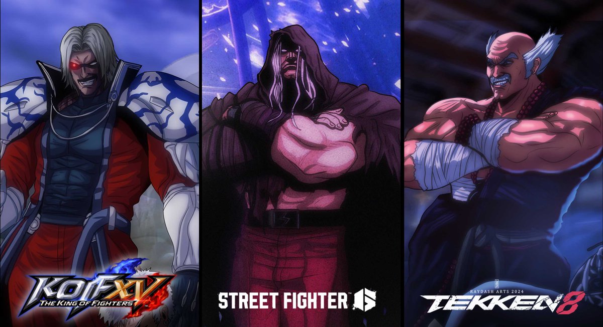 The Unkillables #rugalbernstien #kofxv #mbison #streetfighters #heihachimishima #tekken8 #raydasharts