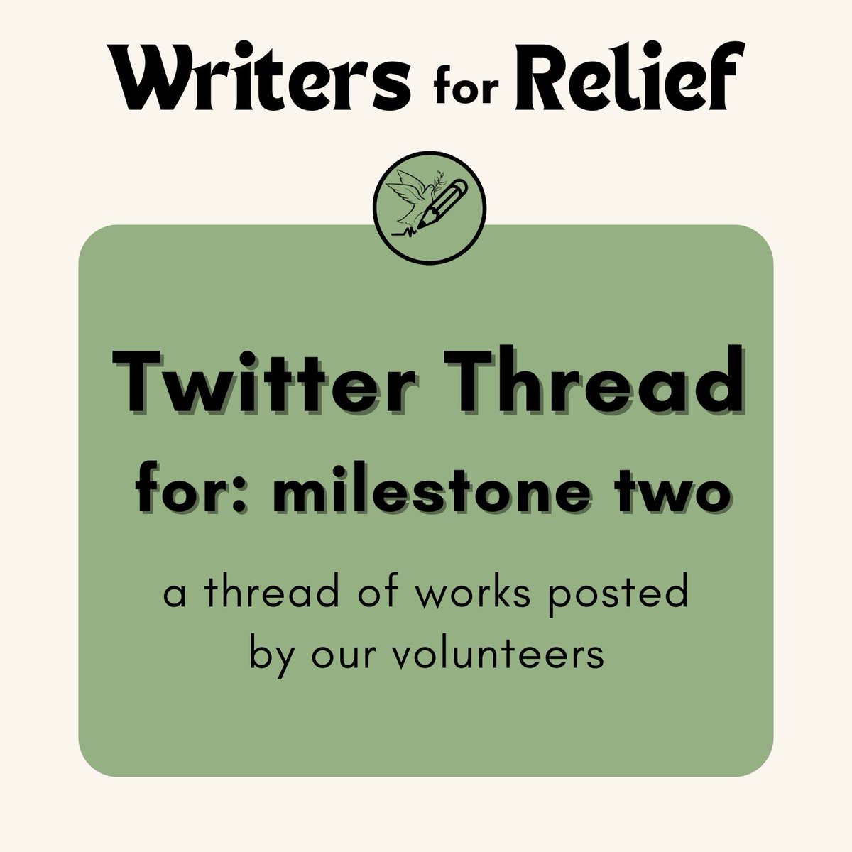 writers4p's tweet photo. 🤍 Milestone Two: https://t.co/RH70j2BpuB