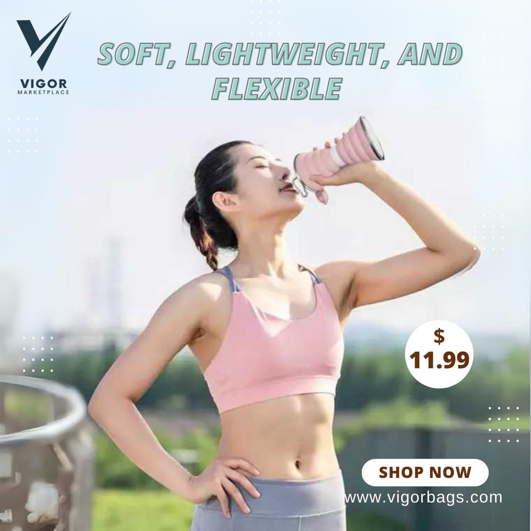 VIGORZIP's tweet photo. Compact Collapsible Water Bottle! Reusable, leak-proof, and perfect for travel. Eco-friendly and flexible design. Order now! 💧🍃✨ #EcoFriendly #CollapsibleBottle #StayHydrated #ReusableBottle #TravelEssentials https://t.co/5Ov5KtIU47