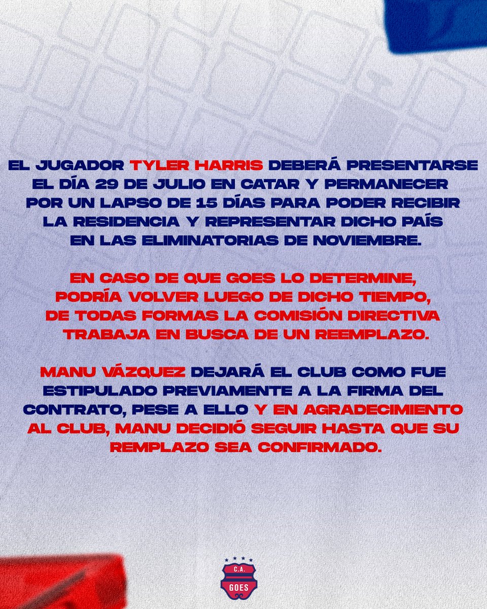 Club Atlético Goes (@clubgoesoficial) on Twitter photo Debido a los rumores de público conocimiento, el Club Atlético Goes informa: Debido a los rumores de público conocimiento, el Club Atlético Goes informa: