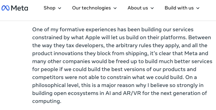 vvhuang_'s tweet image. the way zuck added this apple complaint in the middle of the llama3.1 announcement 😆