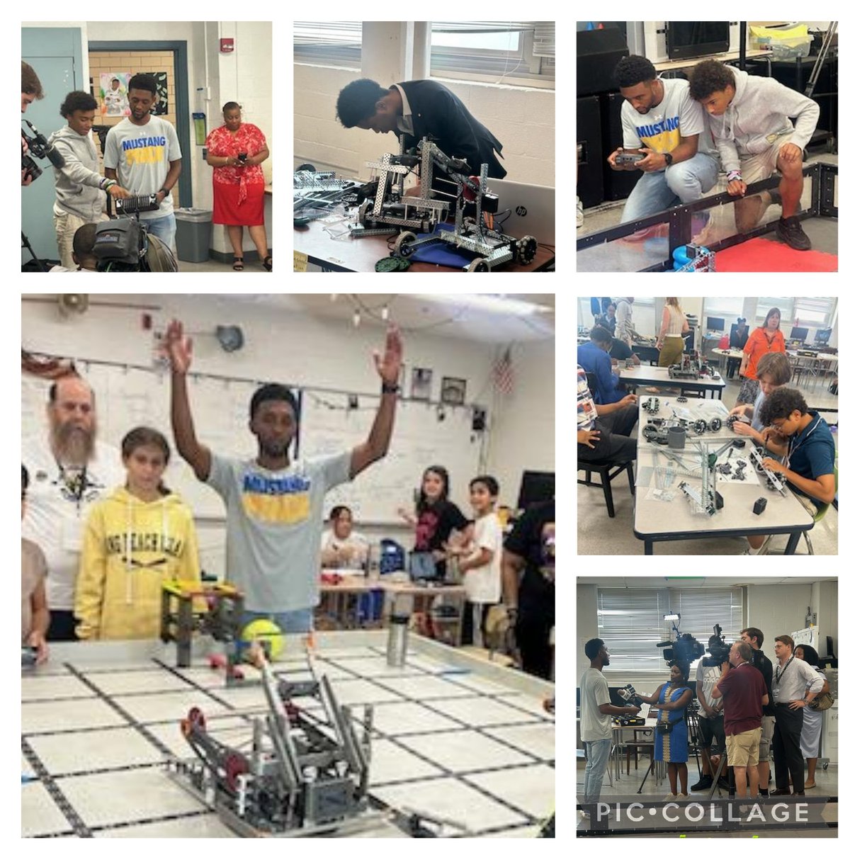 Today, we were fortunate to have the Mayor visit our robotics program at MERVO! Looks like he may be competition ready!