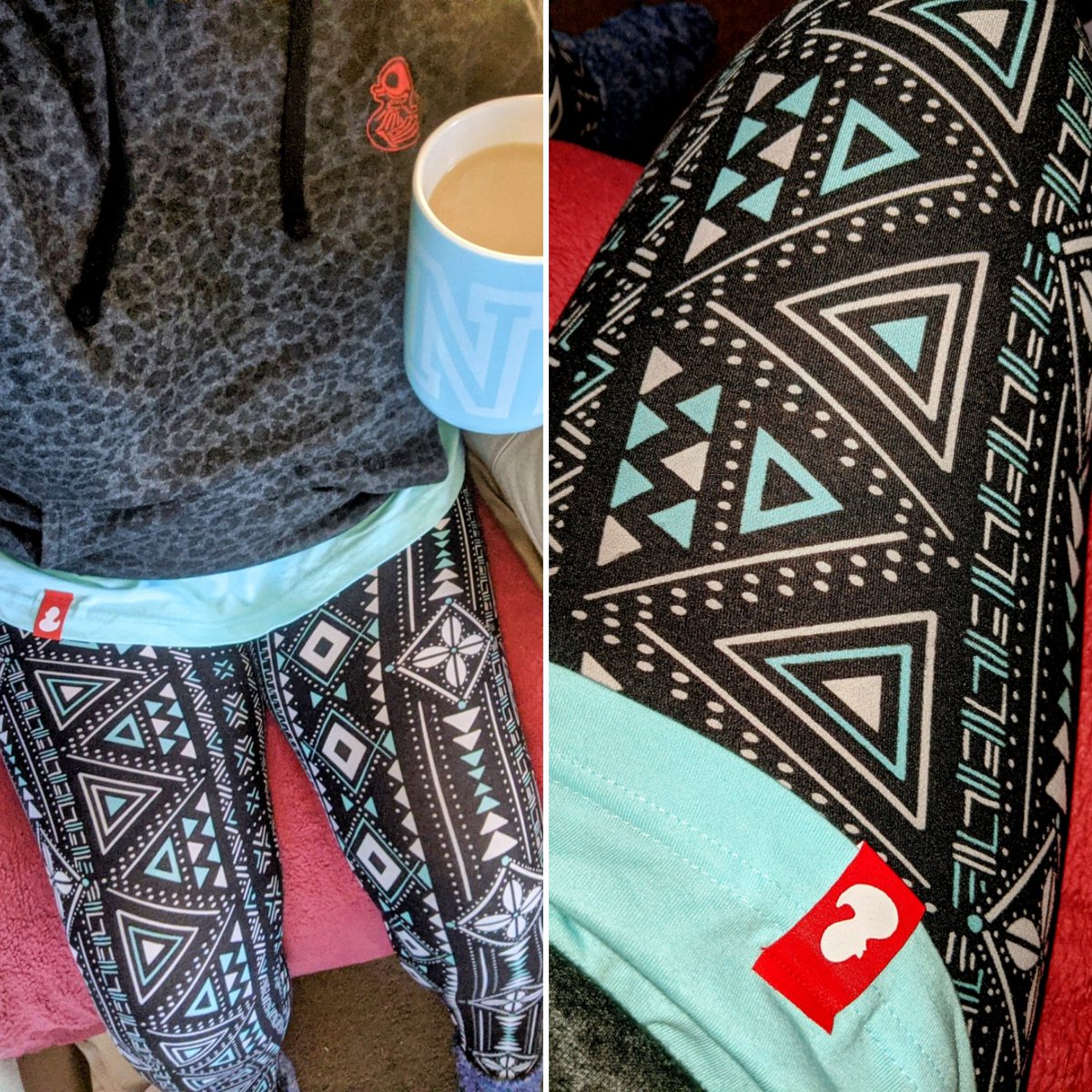 When your @ProjectFearYT 💀 Fear Gear matches your leggings and coffee mug 🩵☕
<a href="/ChelseaLaden/">Chelsea Laden</a> <a href="/DakotaLaden/">Dakota Laden</a> <a href="/Tanner_Wiseman/">Tanner Wiseman</a> <a href="/Alex_Schroeder4/">Alex Schroeder</a> <a href="/ConnorStallings/">connor</a>  #ProjectFear  🐤