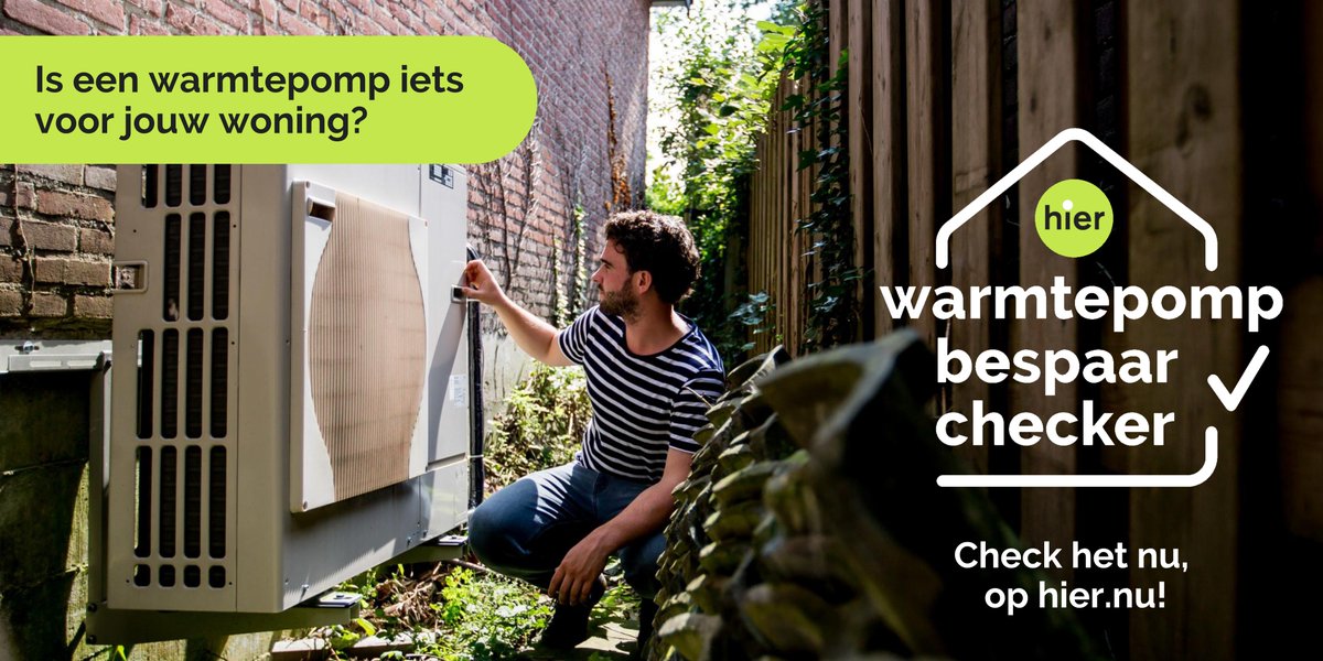 🤔Twijfel jij of een warmtepomp wel iets voor jouw woning is? Met de gratis Warmtepomp bespaarchecker ontdek je makkelijk en snel wat jouw persoonlijke terugverdientijd en jaarlijkse besparing. Check het nu, op ow.ly/AWLY50SHl3p! ✅  ow.ly/9ax050SHl3q