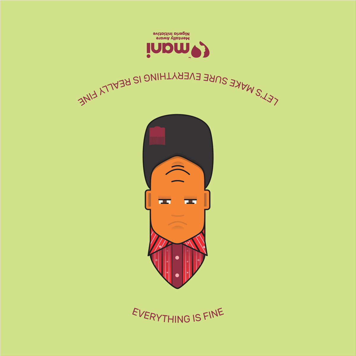 MentallyAwareNG's tweet image. “everything is fine” is a phrase that sometimes hides the depth of  inner battles. Let's create a world where mental health is openly discussed and supported. 
#BreakTheSilence #BeneathTheSurface #UnderstandingDepression