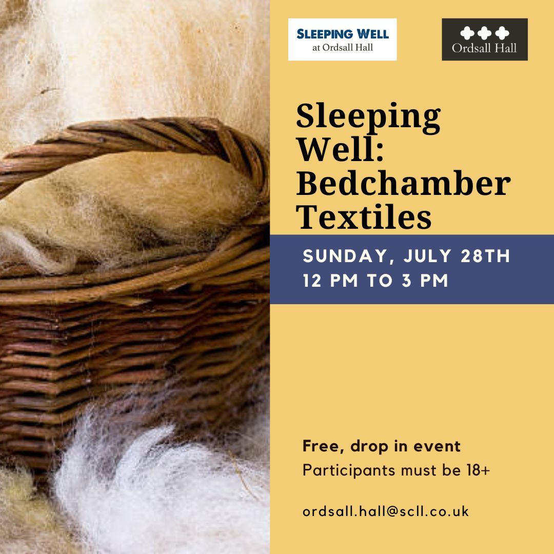 This Sunday!🛏

Learn about early modern textiles and try your hand at recreating some of the techniques!

During this drop-in session we will be discussing 16th and 17th century bedding textiles, including linens, embroidery, mattress materials and wool.

buff.ly/3ybhHqz