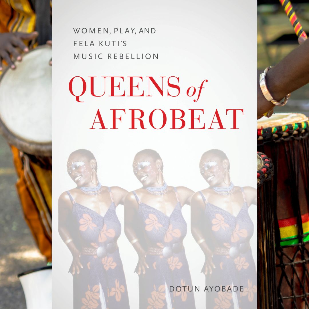 iupress's tweet photo. In Queens of Afrobeat, the women of Afrobeat music—a unique blend of jazz, soul, highlife, and West African rhythms—are finally given the recognition they deserve. 

Order now! #linkinbio #queensofafrobeat #afrobeat https://t.co/Q0cyLfPUlb