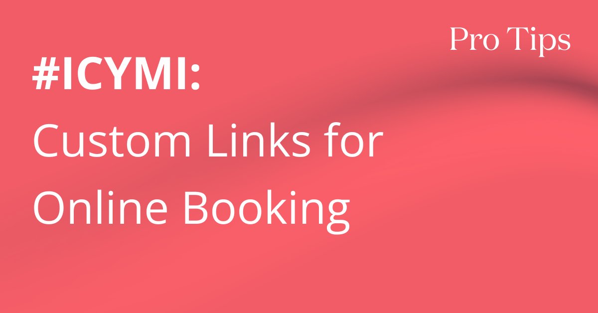 Create custom booking links to share on social media (or anywhere!) that give your clients a quick link to book online with a specific staff member. Grow your business and fill your stylists wallets! 🙌