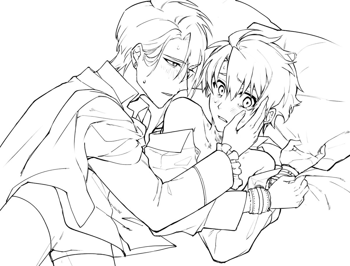 セトみつ線画完成！
もしよければぬりえとしてお使いください！✏️フォロワーが塗ったやつみたくてぇ、、、
