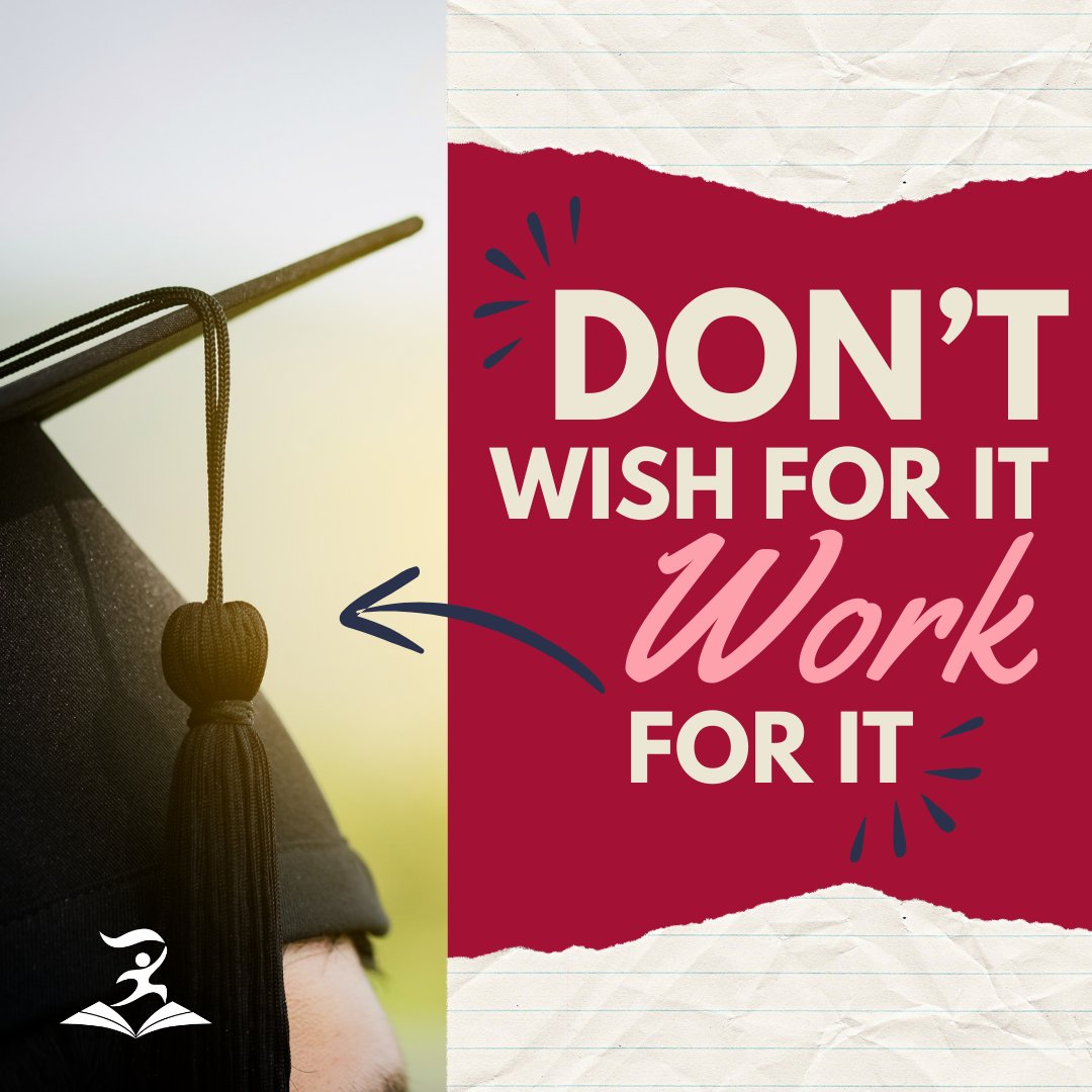 Success doesn't just come to those who wait, it comes to those who work hard. Sign up for classes and work towards your goals!